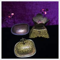  Yuansheng Buddha Tantric offering bowl Nepalese handmade copper gold-plated carved initiating dharma instrument Toba bowl large