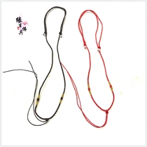  Yuansheng Buddha retractable necklace Lanyard Hanging Buddhist pendant Gawu box Finger twist pendant rope Red Brown