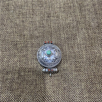 Edge Raw Buddha Silver Gäu Nepal 925 Pure Silver Gwu Cross Pestle Karma Pendant Pendant Pendant Item Pendant