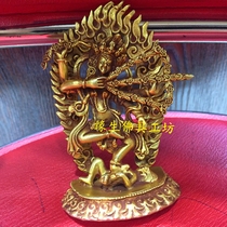 yuan sheng buddhism appliance Nepal copper gilded Buddha zuo ming fo mu grunt goo olive Ram day Gemma