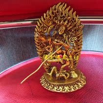 The fate of the Buddha Nepal pure copper gilt Buddha statue King Kong Hai mother Dojepa mother yoga