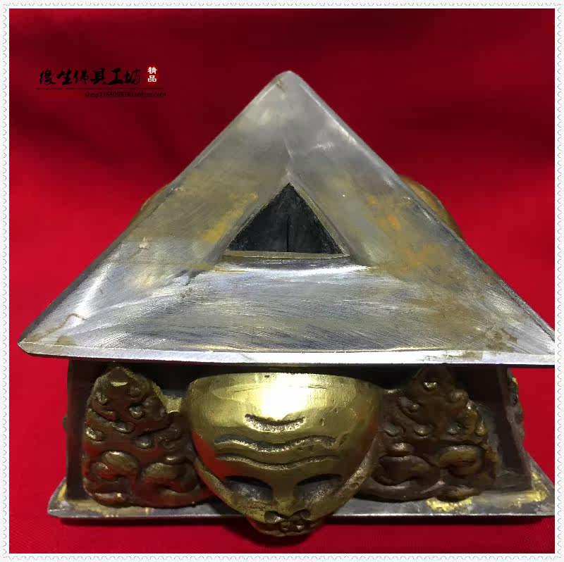 Edge life Buddha with dense religious instrument Nepal iron to build a skull base King Diamond Pestle Base