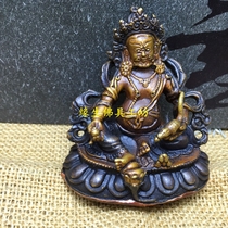 The fate of the Buddha Nepal handmade boutique copper yellow Wealth God pure copper portable small Buddha statue