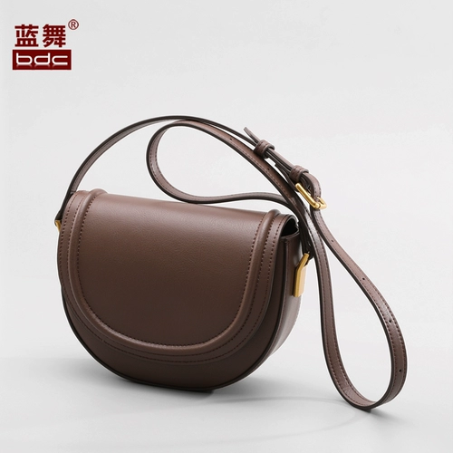bdc/蓝舞 Сумка через плечо, весенняя сумка на одно плечо, небольшая сумка, из натуральной кожи, тренд сезона, премиум класс