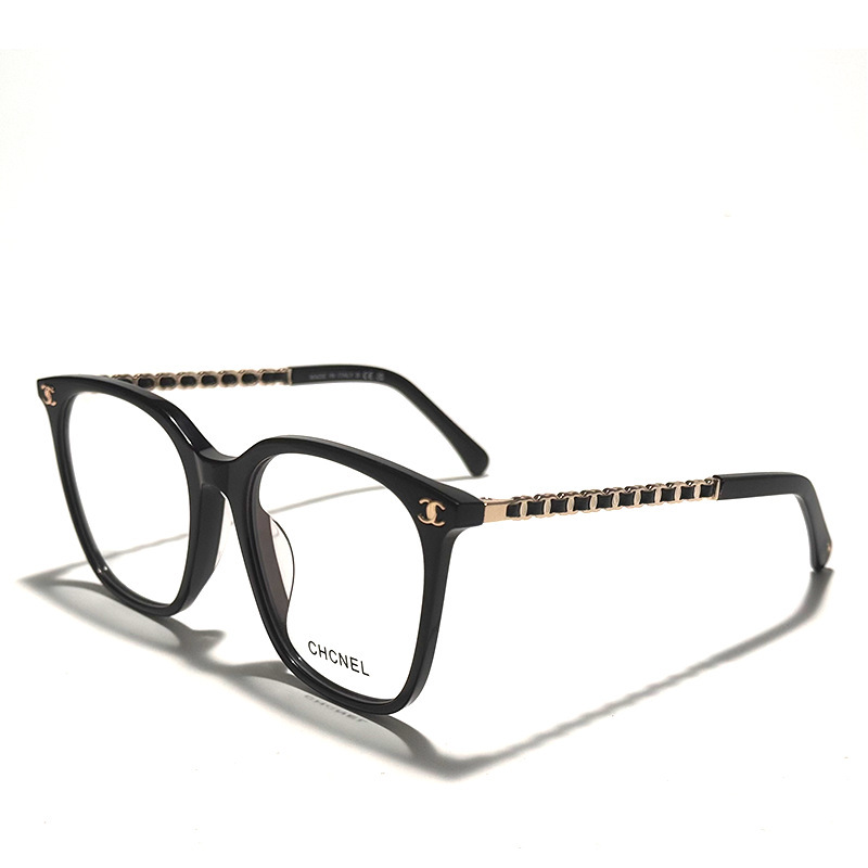 Hong Kong Xiaoxiangjia 3435 Square Frame Makes the Face Look Smaller, Natural Makeup Look, Feminine Style, Woven Strap, Black Frame, Blue Light Blocking, Non-Prescription Glasses Hong Kong Xiaoxiangjia 3435 Square Frame Makes the Face Look Smaller, Natural Makeup Look, Feminine Style, Woven Strap, Black Frame, Blue Light Blocking, Non-Prescription Glasses