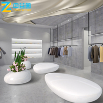 Mall GRP Casual Seat Composition Creative Commercial Beauty Chen Drop Styling Public Rest GRP Sitting Stool