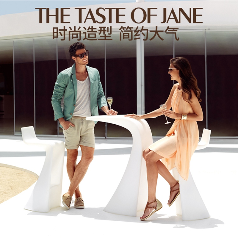 Glass steel special-shaped seat simple fashion bar indoor and outdoor villa dining chair backrest creative bar high-footed stool