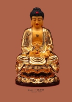 Haixin Buddha stately Buddha statue Taiwan pure copper hand-affixed gold Shakyamuni Buddha Pharmacist Buddha Amitabha Buddha statue