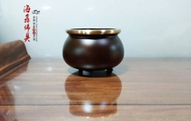 Haixin Buddha Buddhist utensils Pure Copper Buddha Hall for Buddha Antique incense burner Lucky money bag furnace