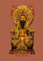 Haixin Buddha stately Buddha Statue Taiwan pure copper hand-affixed gold Lingbao Tianzun Yuan Shi Tianzun Moral Tianzun