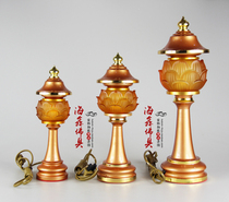 Haifeng Sambo Bronze Electric Candle LED Crystal Lotus Lamp Buddha Head Lamp Buddha Head Lamp Changming Lamp