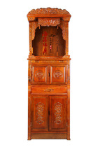 Haixin Buddha shrine Buddha cabinet Shenlou cabinet Chinese wood color duck foot Camphor Shrine 48 60 68 width plus height