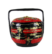 Haixin folk handicrafts Yongchun dragon water paint basket Varnish grade synthetic paint Copper powder painting