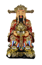 Haixin Buddha Buddhist supplies Solemn Buddha statue Dunhuang color Buddha Statue Resin FRP God of wealth
