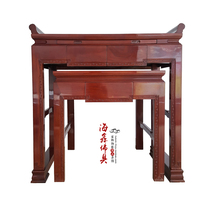 Haixin Taiwan high-grade god table African yellow pear mahogany color echo pattern for the table Buddha table 108 wide