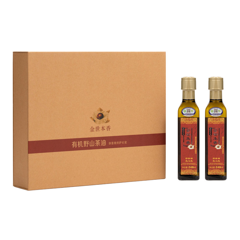 248ml * 2 Gold Shine Organic Wild Mountain Tea Oil Cold Peasant Wild Mountain Tea Seed Jiangxi Old Word Number