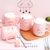 Cốc gốm sáng tạo dễ thương cốc ăn sáng màu hồng lợn cốc nước cốc cốc cà phê cốc vài cốc cốc có nắp muỗng - Tách cốc cafe giữ nhiệt Tách