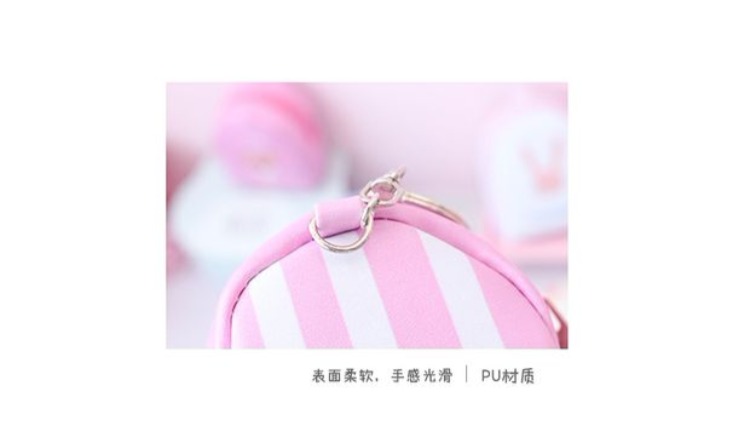 Phiên bản tiếng Hàn của túi mini dễ thương sáng tạo với khóa dễ thương thời trang lưu trữ pu ví tiền khóa túi túi xu ví đựng tiền