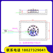 Customized fountain diameter 1500 Stainless steel lamp pump voltage 220V50HZ wiring 10 meters