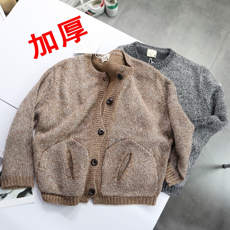 Áo len dệt kim dày cho nữ tay áo dài B 24 2018 mùa đông mới buông lỏng áo len sinh viên Hàn Quốc ấm áp áo cổ lọ
