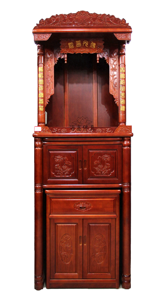 Haixin Buddha furniture Buddha hall supplies Shrines for tables Shenlou cabinet Solid wood cabinet Shrines 88 wide and high
