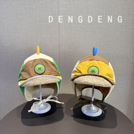 Children's hats, winter warm and thickened ear protection hats, boys and girls, lamb velvet, cute, super cute, windproof, thunder hats, trendy