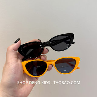 2024 New Cat Eye Baby Sunglasses Children's Sunglasses Summer Seaside Beach Anti-Uv Glasses Trendy
