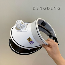 Children hat Summer large brim empty top sun hat sunscreen hat fan hat male and female baby sun hat toddler cool hat