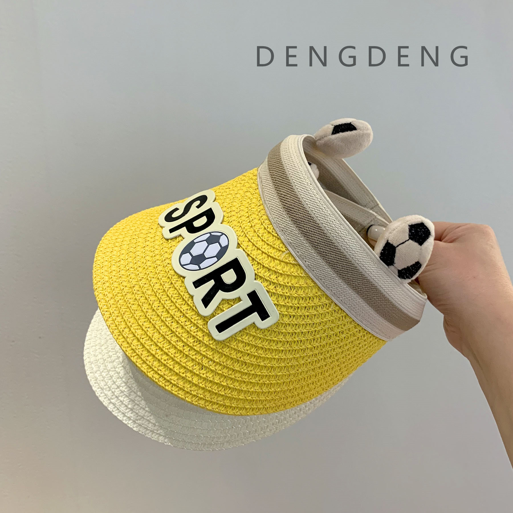 Children sunscreen hat Summer baby straw hat No topless cool hat Out of the sun hat baby sunhat Sun Hat Shell Hat Woman