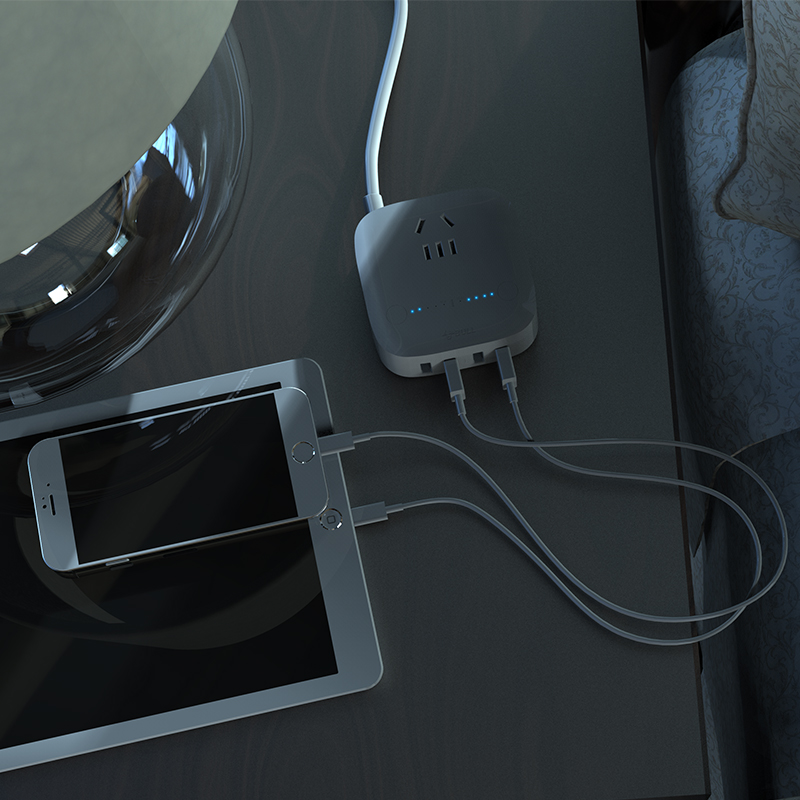 Bull Smart Quick Charging Head Automatic Power Down Charger Multimouth