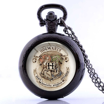 Harry Potter retro pocket watch Hogwarts school badge necklace for male and female student pocket watch