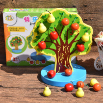  Magnetic apple tree childrens early education educational teaching aids mathematics kindergarten preschool toys 3-4-5-6 years old