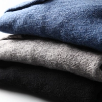 Nhẹ nhàng và ấm áp, hãy chọn áo len cashmere len dày của Merino, áo len cổ tròn thời trang, áo len mỏng, nam áo oversize nam