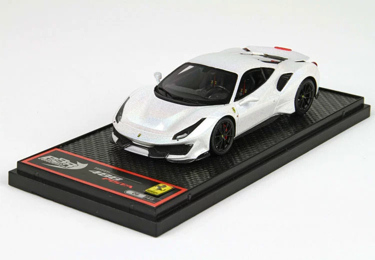 BBR 1/43 Ferrari Ferrari 488 Pista Bianco độ xe không mở cửa - Chế độ tĩnh