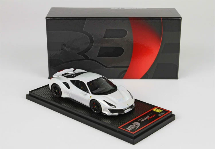 BBR 1/43 Ferrari Ferrari 488 Pista Bianco độ xe không mở cửa - Chế độ tĩnh