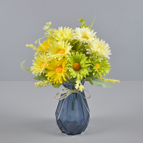 Simulation of beauty chrysanthemum bouquet silk flower house dining table decoration of flower hotel placed tea table opening scene arrangement flower