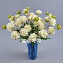 Simulation of 4 Little Flowers Single Silk Flowers Wedding Gallery Valley Arch and Flowers for Large Gardening Engineering