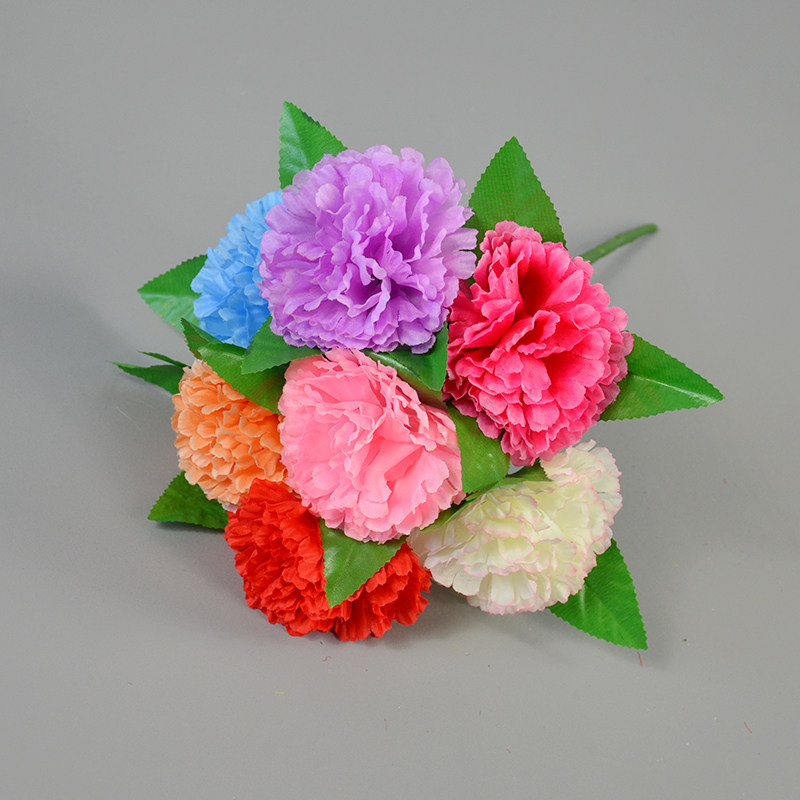 Emulated carnation of flower show Rose bouquet Dance props Rhythmic Gymnastics Chorizo handheld Games Silk Flowers