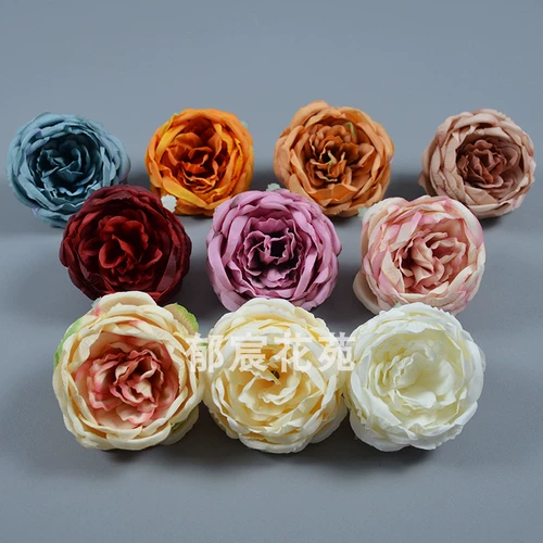 Реалистичный ретро аксессуар для волос, декоративные цветы ручной работы, французский стиль, в цветочек, DIY