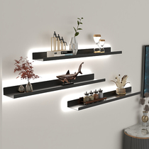 Luminous Wall Shelf Shelf Bookshelf Wall Hanging Wall Shelf Iron Art Wall Lined Partition Living Room Laminate Show Shelf