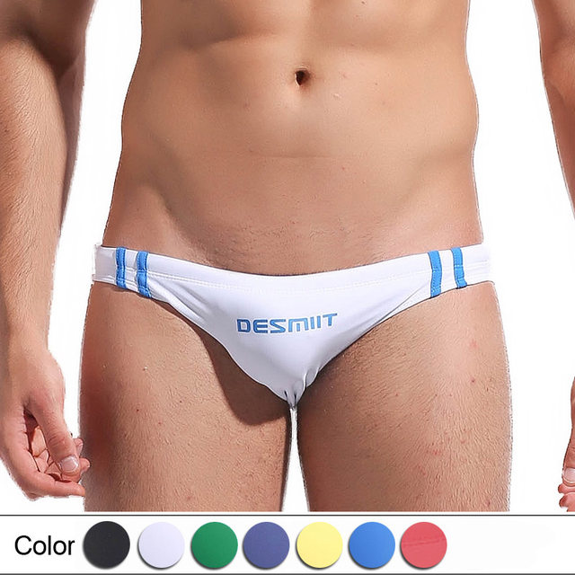 Swimming trunks for men professional sexy low waist solid color quick-drying new style for boys summer seaside hot spring swimming trousers