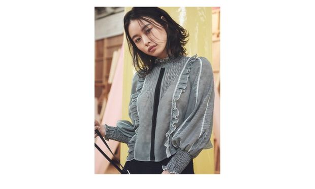 Các nhà sản xuất tại chỗ trả lại cho S nhà mùa xuân mới ngọt ngào cổ áo cao nửa đèn lồng tay áo bằng gỗ ao so mi dep