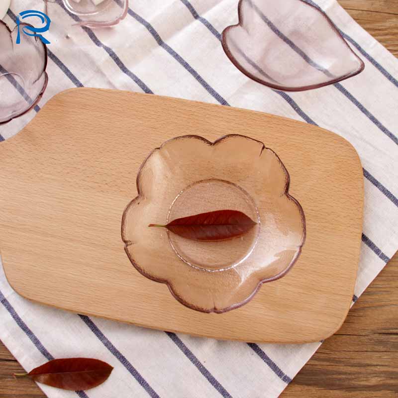 Day Style Soy Sauce Dish Sashimi Small Sauces Home Cherry Blossom Petals Sauces Glass Small Bowls Pink Packed Sauce Saucer Dish Vinegar