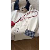 Весенний осенний модный длинный белый плащ, куртка, 2025 года, средней длины, изысканный стиль, в британском стиле