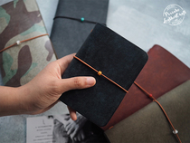 Leather Knight PXK-handmade cowhide Passport Portable TN travel notebook Italian tanning custom