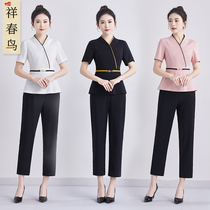 High-end beauty salon beautician stylist temperament work clothes skin management pedicure health care suit women spring and summer