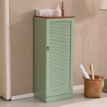 Nordic American Mediterranean solid wood shoe cabinet simple modern single door shoe cabinet entrance hall balcony elevator entrance shoe cabinet