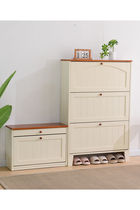 Skip Bucket Shoes Cabinet Solid Wood Home Province Space 17cm Ultra Slim Living Room Minima Modern Large Capacity Doorway Door Hall Cabinet