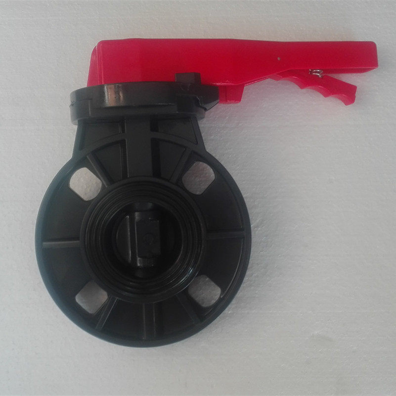 PVC butterfly valve PVC-U plastic butterfly valve handle butterfly valve for clamp plastic butterfly valve DN50-200