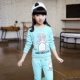 Bộ đồ cotton nữ mùa thu 2019 phiên bản Hàn Quốc mới của bộ đồ thủy triều mùa xuân cho trẻ em áo len thể thao nước ngoài hai mảnh